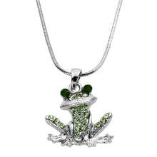 Load image into Gallery viewer, Green Frog Pendant Necklace