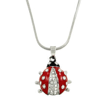Load image into Gallery viewer, Ladybug Dolphin Pendant Necklace