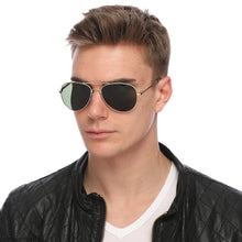 Load image into Gallery viewer, Aviator Sunglasses Classic - Non-Polarized - Black Frame - Grey