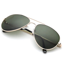 Load image into Gallery viewer, Aviator Sunglasses Classic - Non-Polarized - Gold Frame - Dark Green