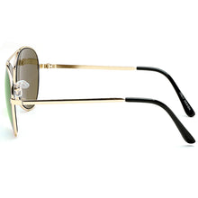 Load image into Gallery viewer, Aviator Sunglasses Classic - Non-Polarized - Gold Frame - Green/Blue Mirror