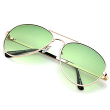 Load image into Gallery viewer, Aviator Sunglasses Classic - Non-Polarized - Gold Frame - Lime