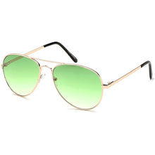 Load image into Gallery viewer, Aviator Sunglasses Classic - Non-Polarized - Gold Frame - Lime