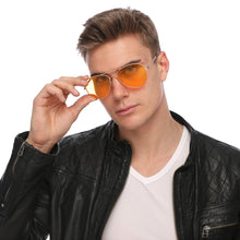 Load image into Gallery viewer, Aviator Sunglasses Classic - Non-Polarized - Gold Frame - Orange