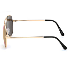 Load image into Gallery viewer, Aviator Sunglasses Classic - Non-Polarized - Gold Frame - Orange/Yellow Mirror
