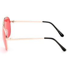 Load image into Gallery viewer, Aviator Sunglasses Classic - Non-Polarized - Gold Frame - Red