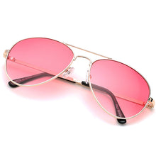 Load image into Gallery viewer, Aviator Sunglasses Classic - Non-Polarized - Gold Frame - Rose Pink