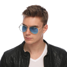 Load image into Gallery viewer, Aviator Sunglasses Classic - Non-Polarized - Gold Frame - Sky Blue