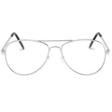 Load image into Gallery viewer, Aviator Sunglasses Classic - Non-Polarized - Silver Frame - Clear