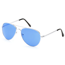 Load image into Gallery viewer, Aviator Sunglasses Classic - Non-Polarized - Silver Frame - Sky Blue