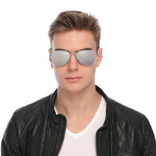 Load image into Gallery viewer, Aviator Sunglasses Classic - Non-Polarized - Silver Frame - Metallic Silver