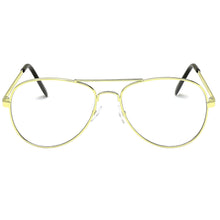 Load image into Gallery viewer, Aviator Sunglasses Classic - Non-Polarized - Yellow Gold Frame - Clear