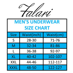 Falari Men's 4-Pack Bamboo Rayon Ultra Soft Lightweight Breathable Briefs Underwear