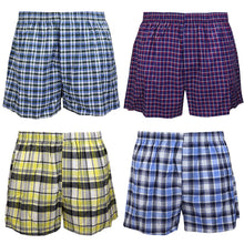 Load image into Gallery viewer, Falari 4-Pack Men&#39;s Boxer Underwear 100% Cotton Premium Quality 368-03