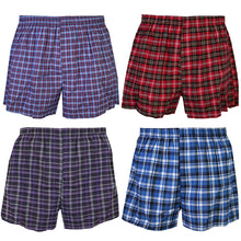 Load image into Gallery viewer, Falari 4-Pack Men&#39;s Boxer Underwear 100% Cotton Premium Quality 368-04