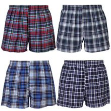 Load image into Gallery viewer, Falari 4-Pack Men&#39;s Boxer Underwear 100% Cotton Premium Quality 368-06