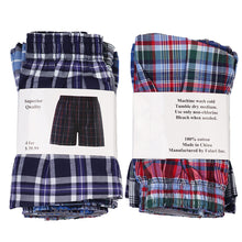 Load image into Gallery viewer, Falari 4-Pack Men&#39;s Boxer Underwear 100% Cotton Premium Quality 368-06