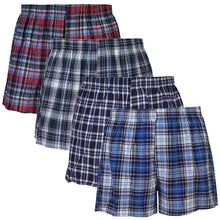 Load image into Gallery viewer, Falari 4-Pack Men&#39;s Boxer Underwear 100% Cotton Premium Quality 368-06