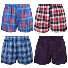 Load image into Gallery viewer, Falari 4-Pack Men&#39;s Boxer Underwear 100% Cotton Premium Quality 368-07