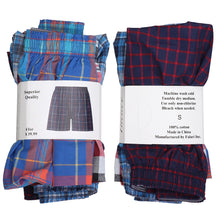 Load image into Gallery viewer, Falari 4-Pack Men&#39;s Boxer Underwear 100% Cotton Premium Quality 368-07