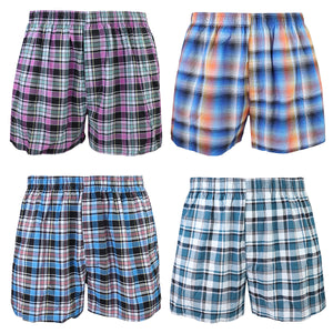 Falari 4-Pack Men's Boxer Underwear 100% Cotton Premium Quality 368-10