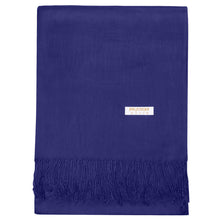 Load image into Gallery viewer, Women&#39;s Soft Solid Color Pashmina Shawl Wrap Scarf - Navy