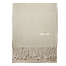 Load image into Gallery viewer, Women&#39;s Soft Solid Color Pashmina Shawl Wrap Scarf - Khaki