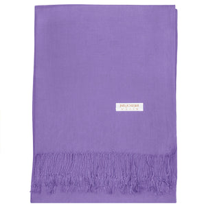 Women's Soft Solid Color Pashmina Shawl Wrap Scarf - Lavender