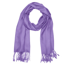 Load image into Gallery viewer, Women&#39;s Soft Solid Color Pashmina Shawl Wrap Scarf - Lavender