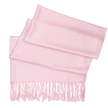 Load image into Gallery viewer, Women&#39;s Soft Solid Color Pashmina Shawl Wrap Scarf - Pink