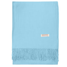Load image into Gallery viewer, Women&#39;s Soft Solid Color Pashmina Shawl Wrap Scarf - Sky Blue