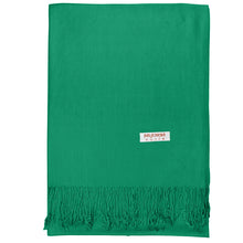 Load image into Gallery viewer, Women&#39;s Soft Solid Color Pashmina Shawl Wrap Scarf - Irish Green