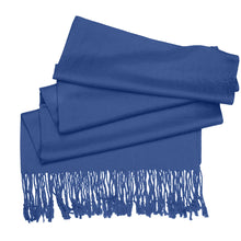 Load image into Gallery viewer, Women&#39;s Soft Solid Color Pashmina Shawl Wrap Scarf - Light Navy