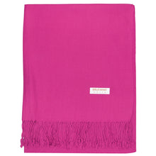 Load image into Gallery viewer, Women&#39;s Soft Solid Color Pashmina Shawl Wrap Scarf - Fuchsia
