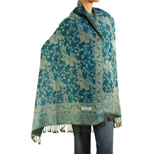 Load image into Gallery viewer, Women&#39;s Paisley Pashmina Scarf - Teal