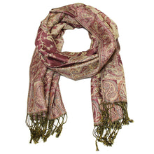 Load image into Gallery viewer, Women&#39;s Paisley Pashmina Scarf - Pink
