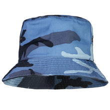 Load image into Gallery viewer, Bucket Hat - Blue Camouflage