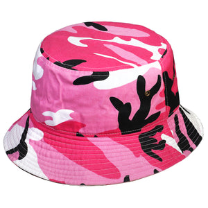 Bucket Hat - Pink Camouflage