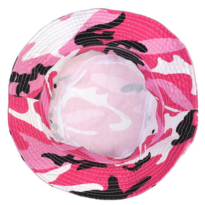 Bucket Hat - Pink Camouflage