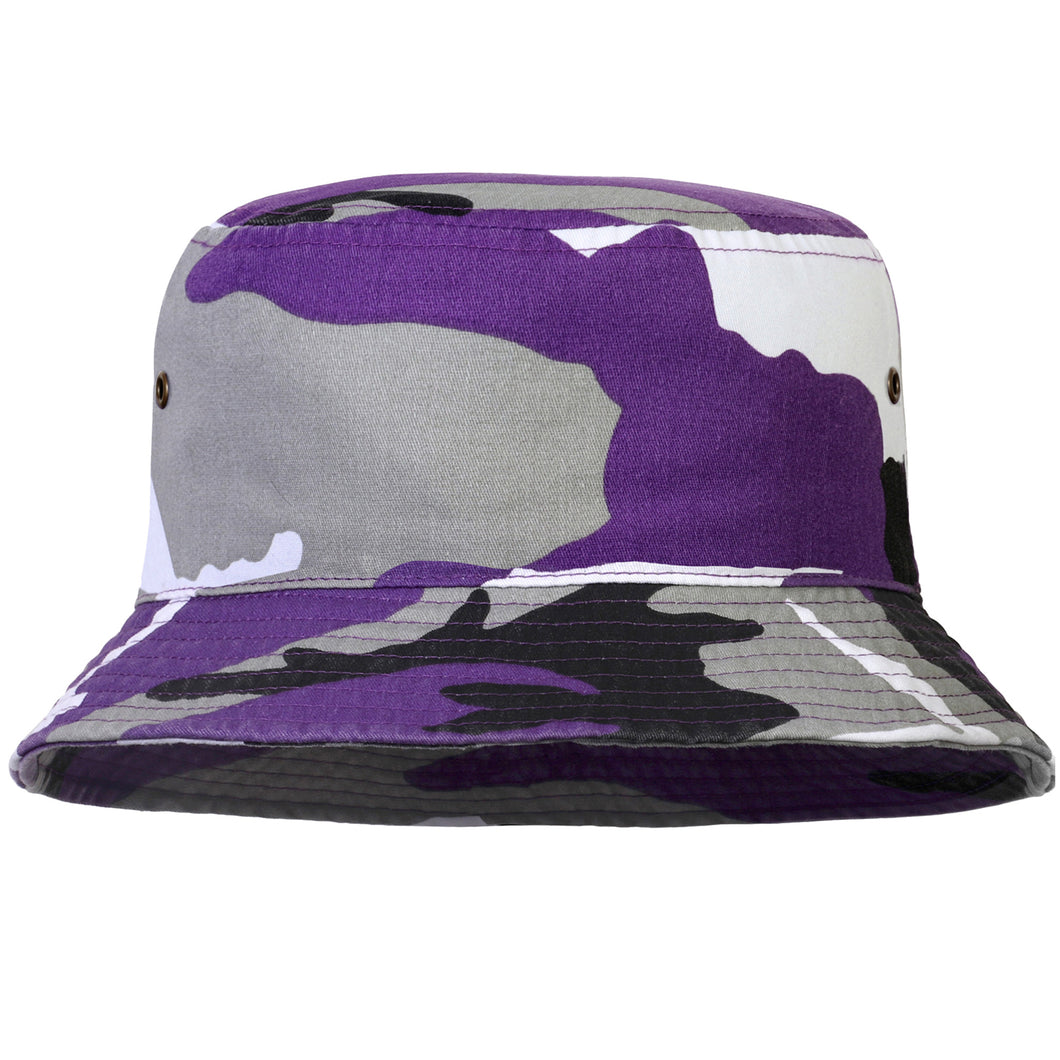 Bucket Hat - Purple Camouflage