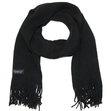 Load image into Gallery viewer, Men Solid Knitted Winter Scarf - Black