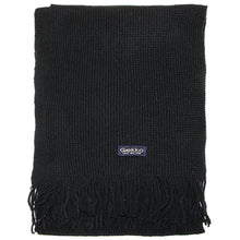 Load image into Gallery viewer, Men Solid Knitted Winter Scarf - Black