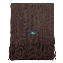 Load image into Gallery viewer, Men Solid Knitted Winter Scarf - Brown