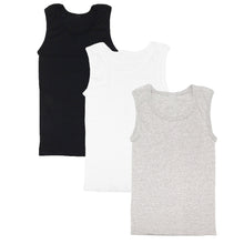 Load image into Gallery viewer, 3-Pack Men&#39;s A-Shirt Tank Top Gym Workout Undershirt