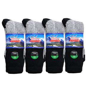 12 Pack Men Winter Ultra Warm Thermal Boot Socks