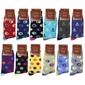 12 Pairs Colorful Funky Casual Dress Socks