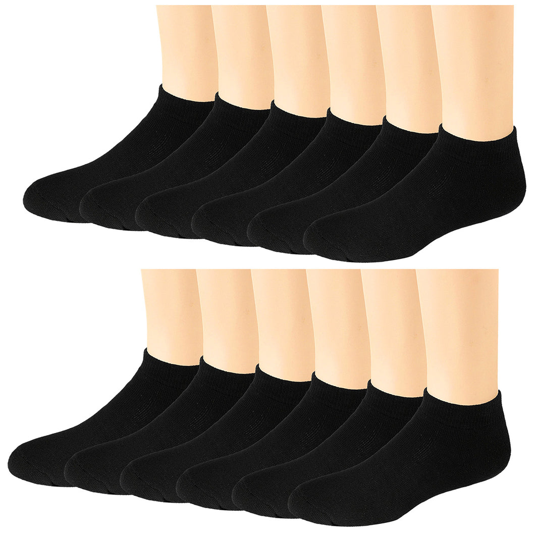 12-Pack Men's Ultimate Cushioned Cotton Ankle Socks