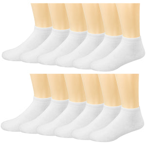 12-Pack Men's Ultimate Cushioned Cotton Ankle Socks