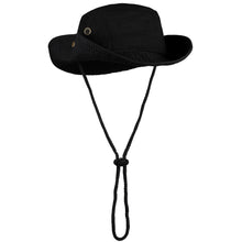 Load image into Gallery viewer, Wide Brim Boonie Hat - Black