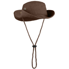 Load image into Gallery viewer, Wide Brim Boonie Hat - Dark Brown